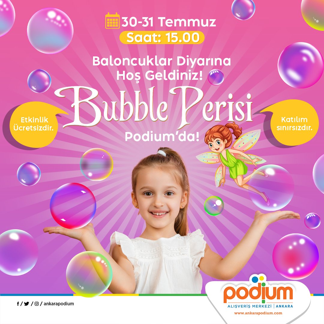 Bubble Show, bu hafta sonu Podium'da!  