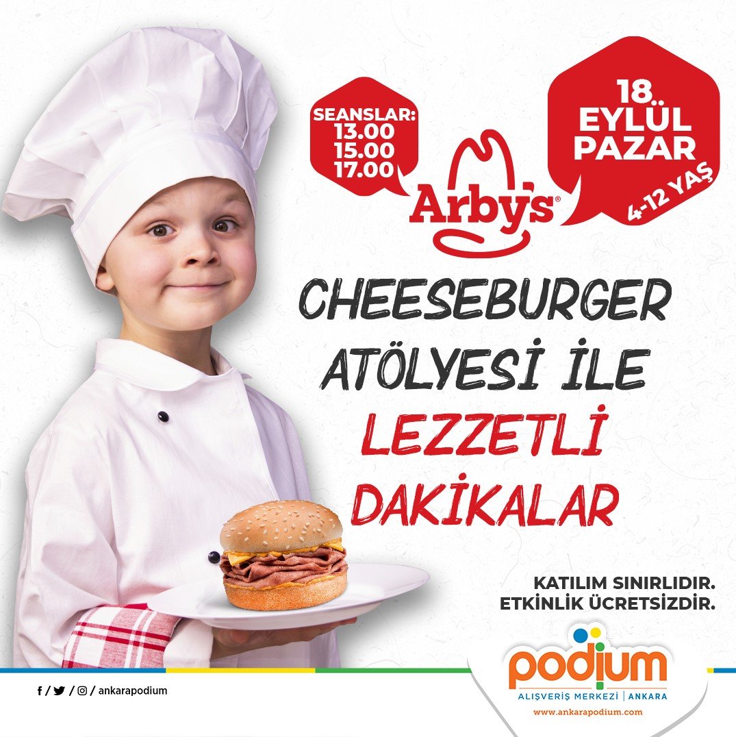 Cheeseburger Gününe Özel, Podium’da Lezzetli Cheeseburger Atölyemize Davetlisiniz! - Ankara Podium AVM